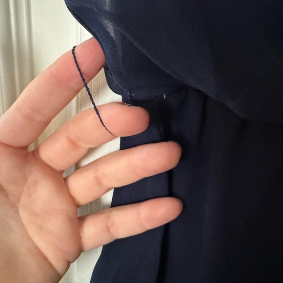 Francesca’s Navy Blue & Gold Sequin Dress - Picture 4 of 6